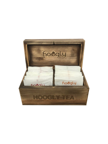 Small Luxury Wooden Box with tea