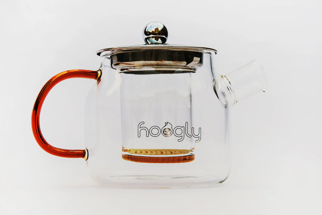 Silver Lid Teapot with Glass Filter